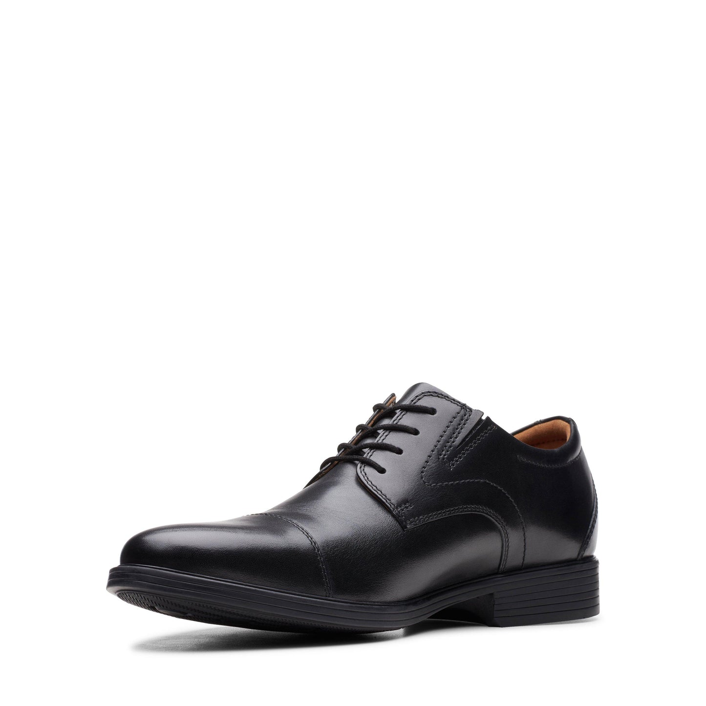 Men's | Clarks | 26152912 | Whiddon Cap | Black Leather