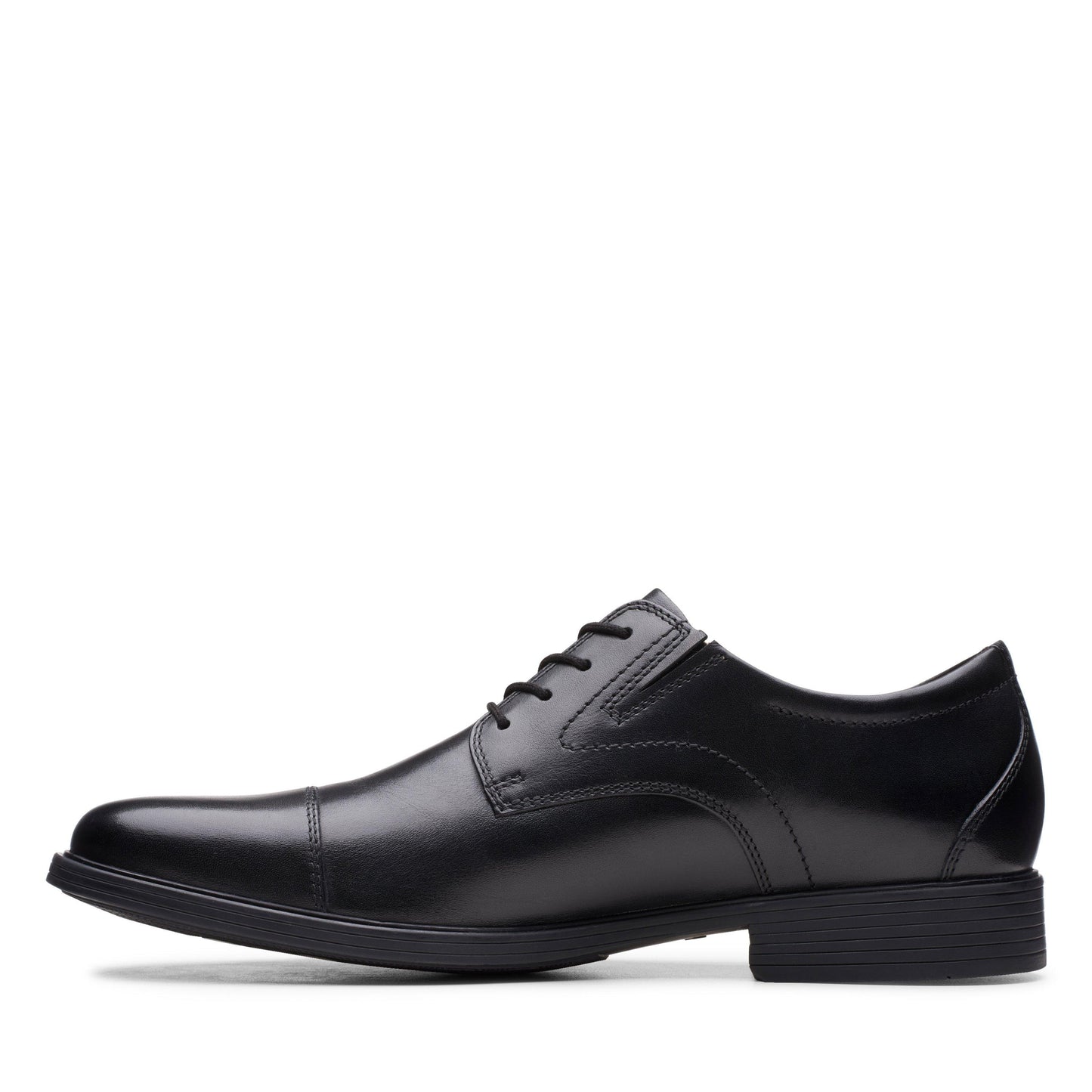 Men's | Clarks | 26152912 | Whiddon Cap | Black Leather