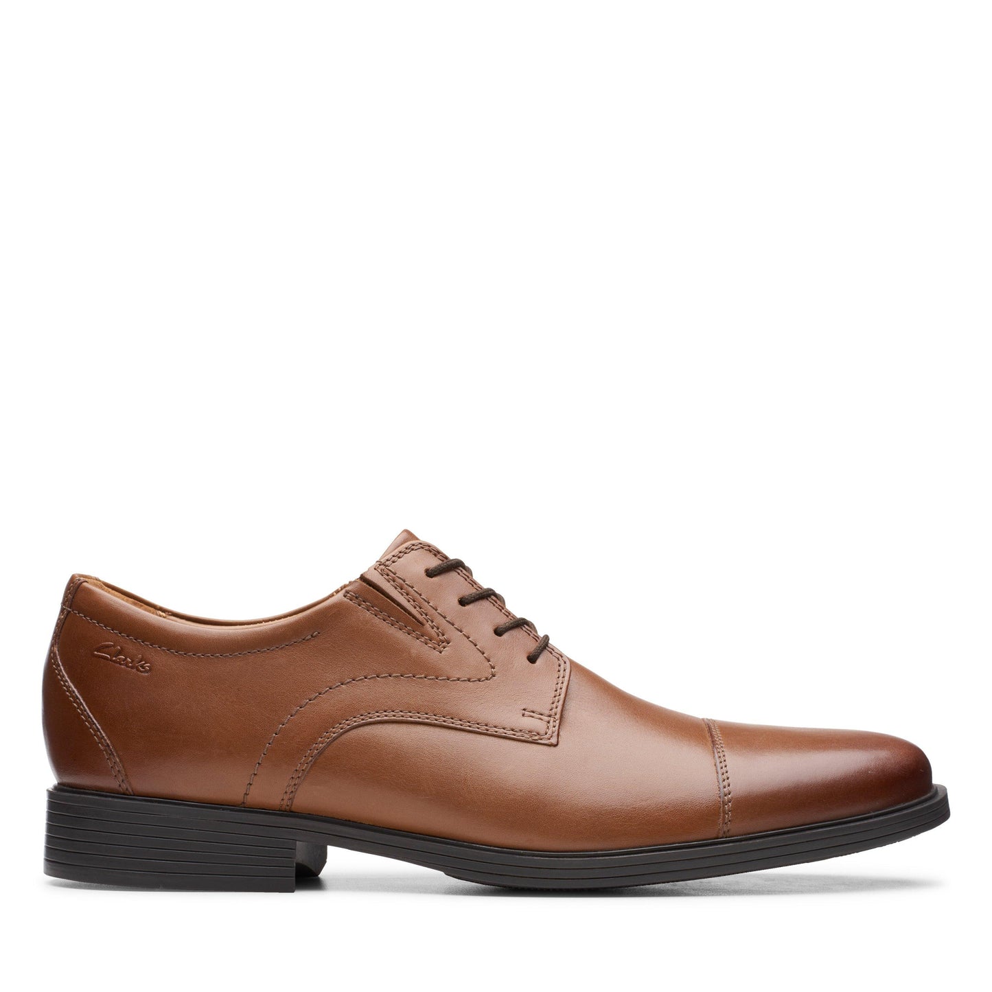 Men's | Clarks | 26152913 | Whiddon Cap | Dark Tan Leather