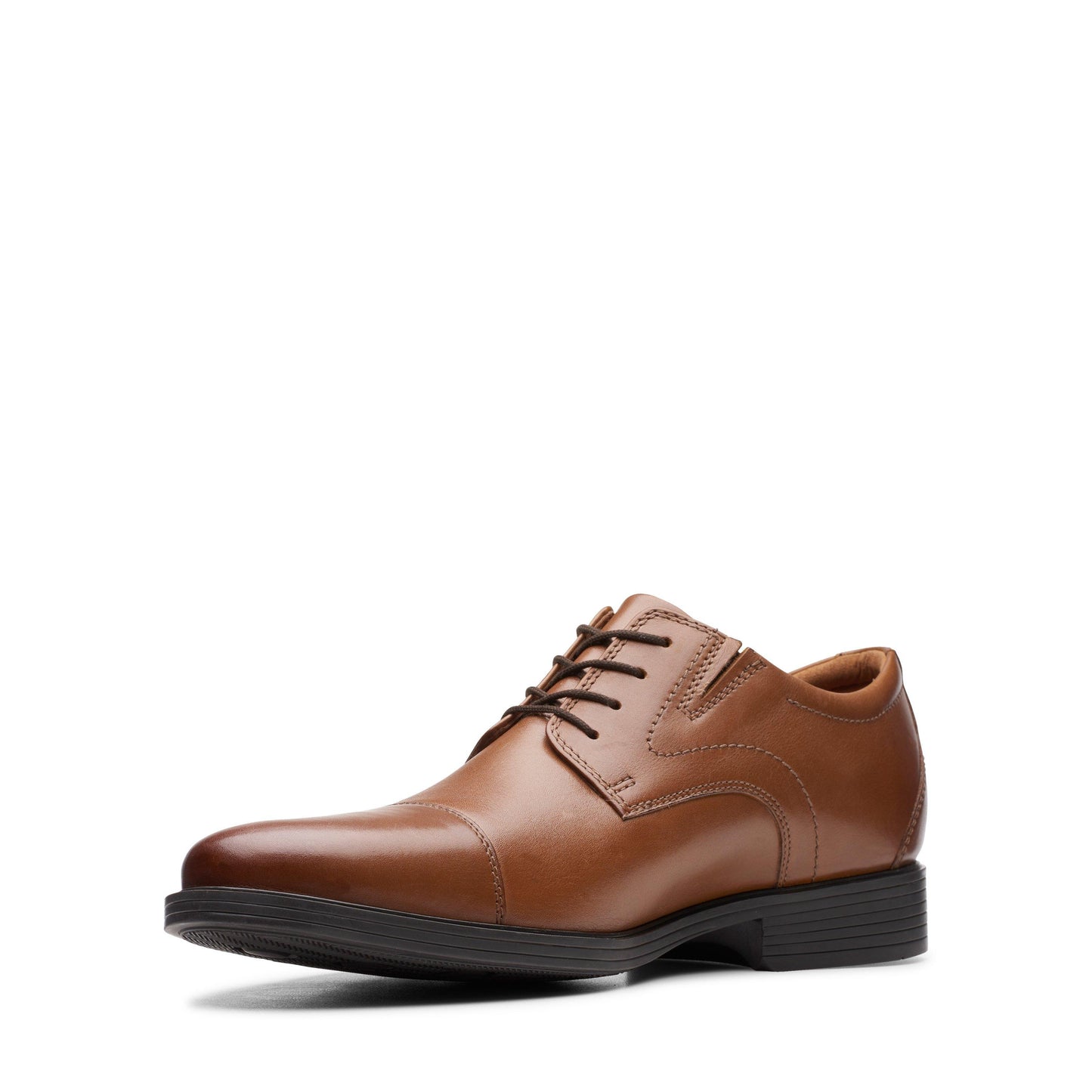 Men's | Clarks | 26152913 | Whiddon Cap | Dark Tan Leather