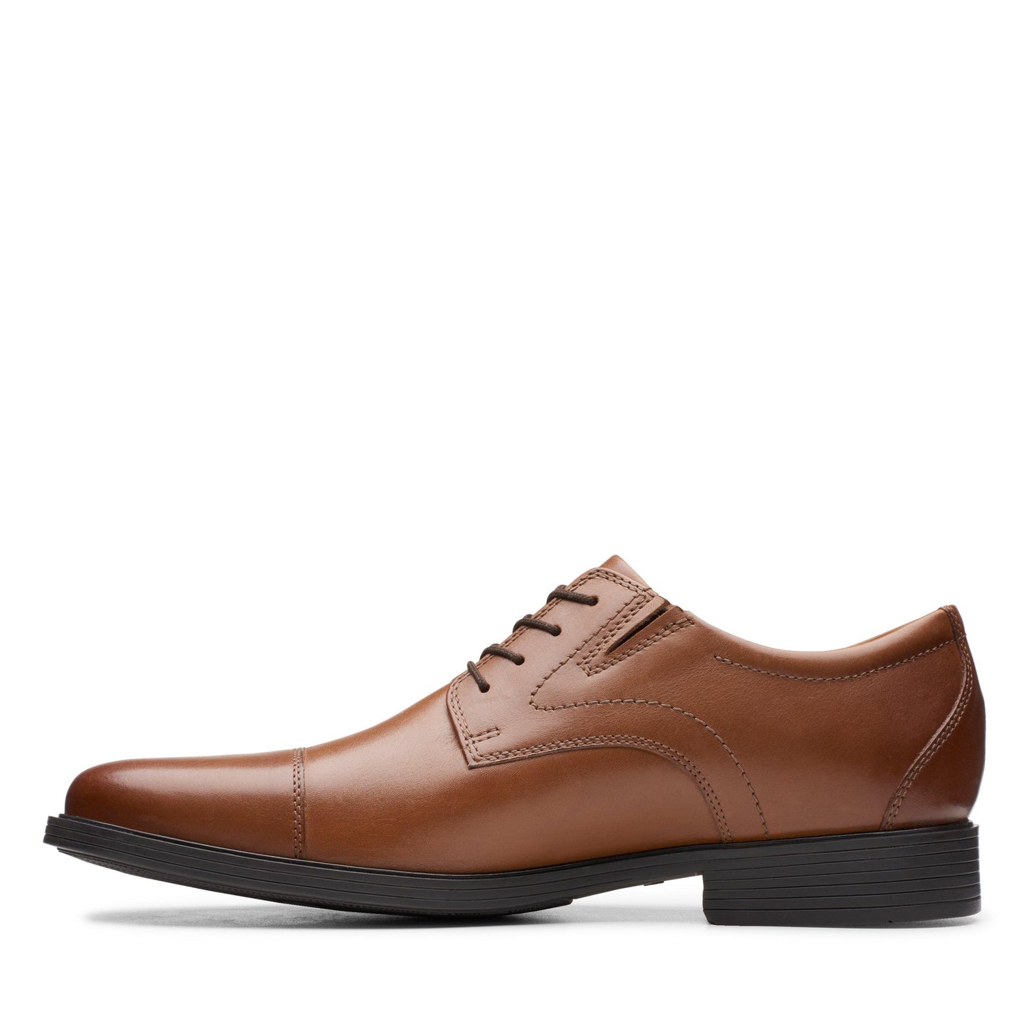 Men's | Clarks | 26152913 | Whiddon Cap | Dark Tan Leather
