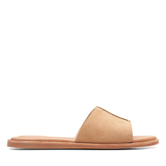 Women's | Clarks | 26166690 | Karsea Mule | Light Tan Suede