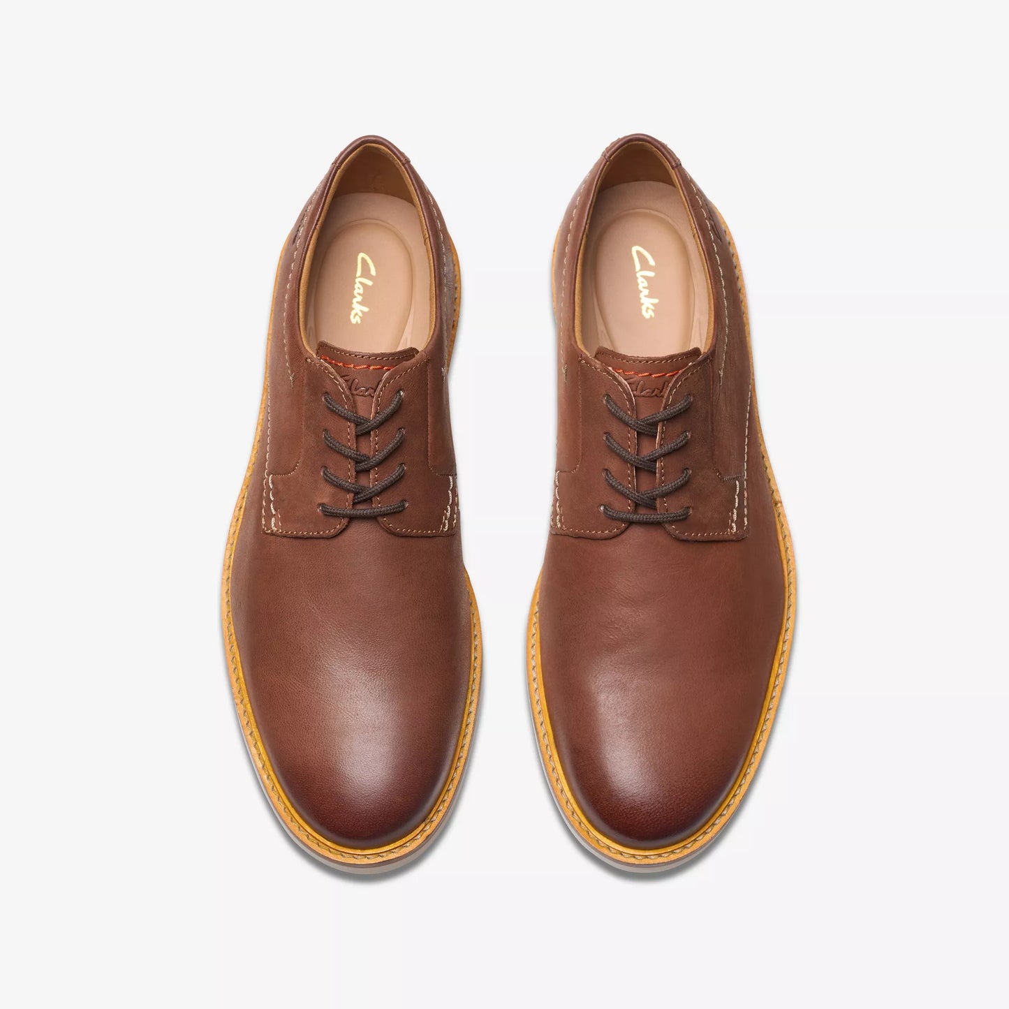 Men's | Clarks | 26172070 | Atticus LT Lace | Dark Tan Leather