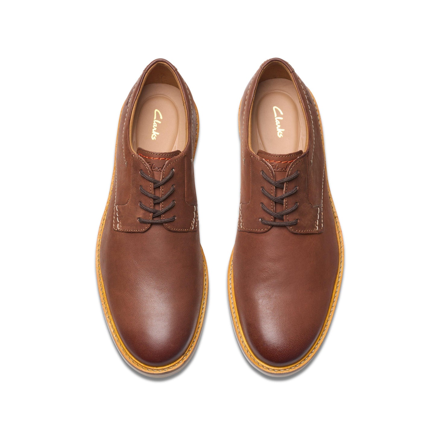 Men's | Clarks | 26172070 | Atticus LT Lace | Dark Tan Leather