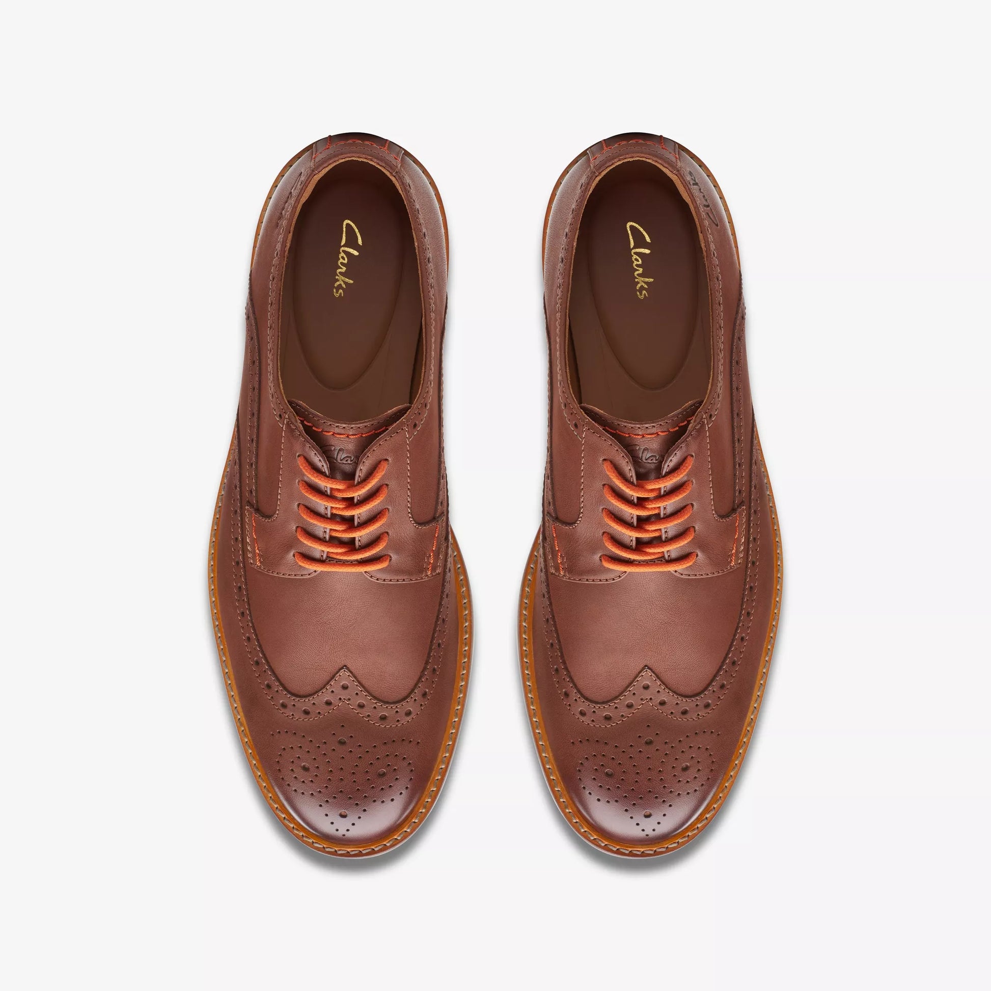 Men s Clarks 26172502 Atticus LT Limit Dark Tan Leather H.R. Lash