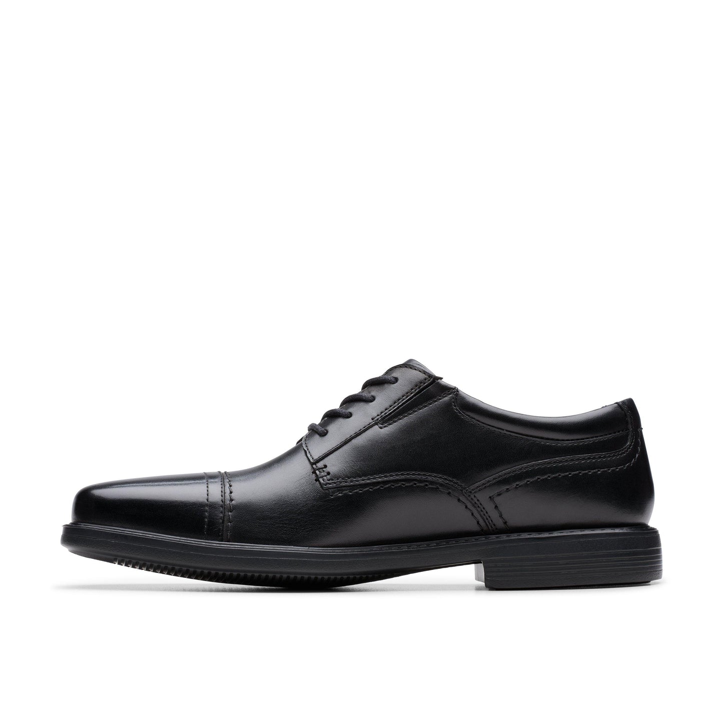 Men's | Clarks | 26182014 | Dresslite Cap | Black Leather