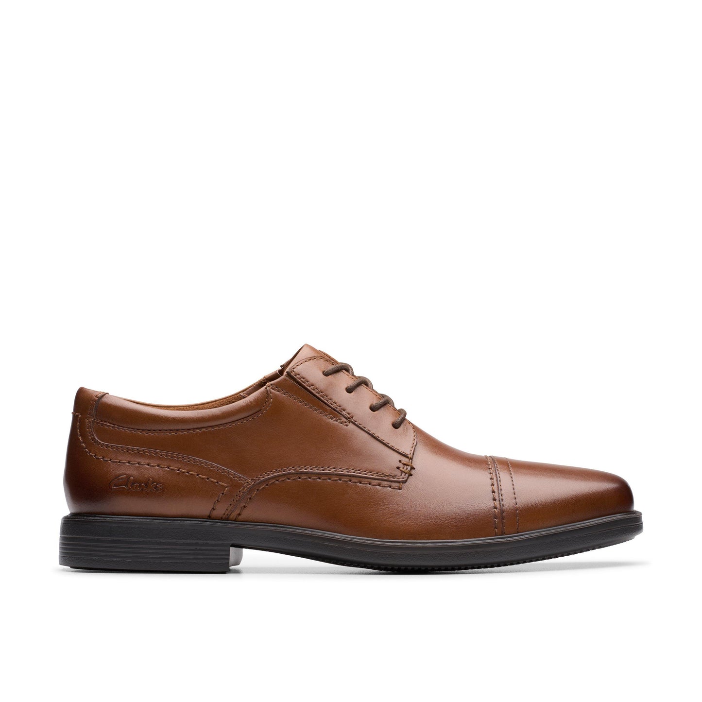 Men's | Clarks | 26182016 | Dresslite Cap | Tan Leather