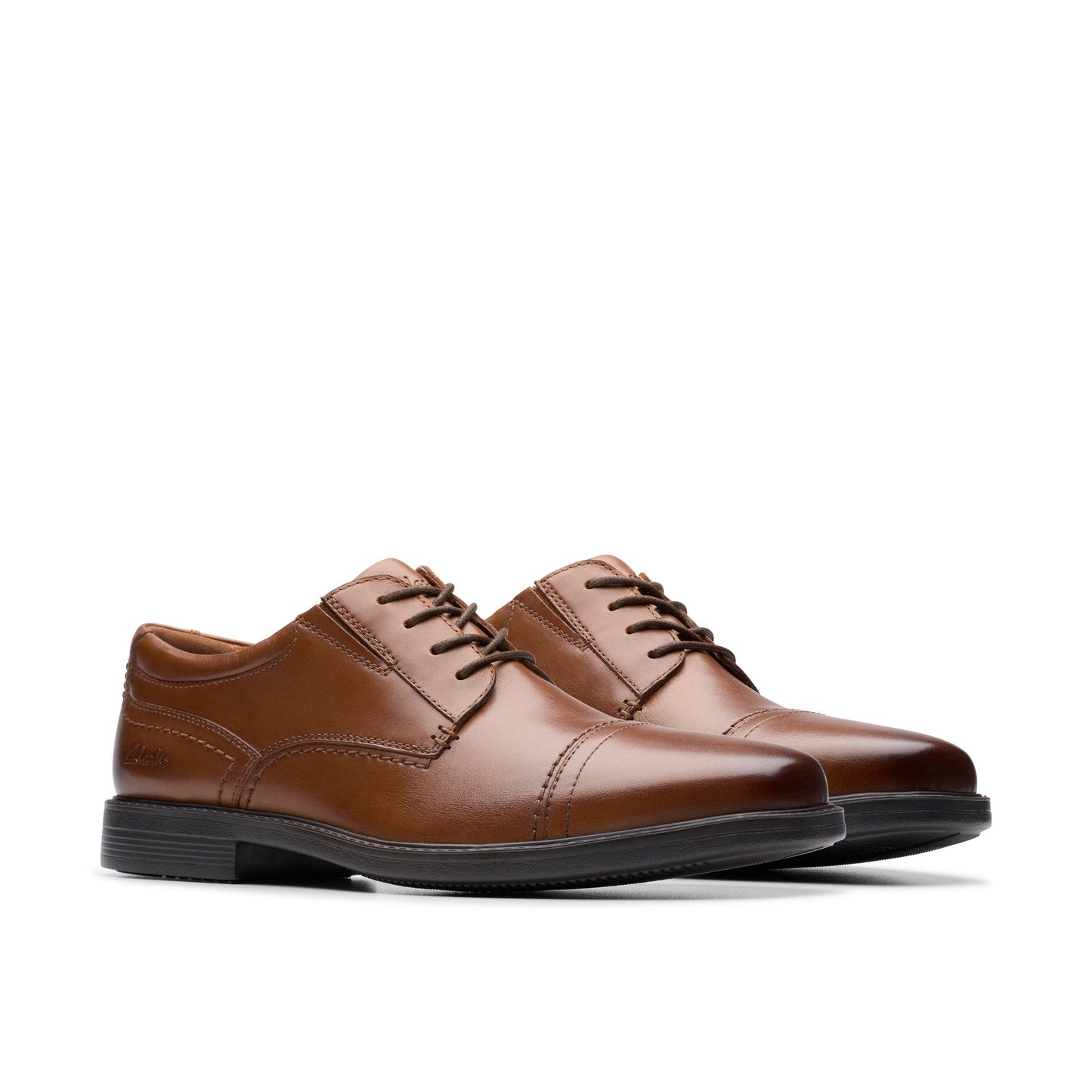 Men's | Clarks | 26182016 | Dresslite Cap | Tan Leather