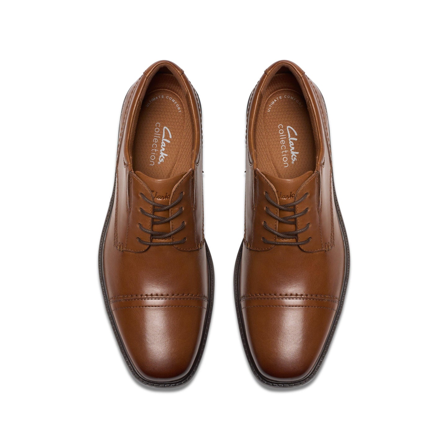 Men's | Clarks | 26182016 | Dresslite Cap | Tan Leather
