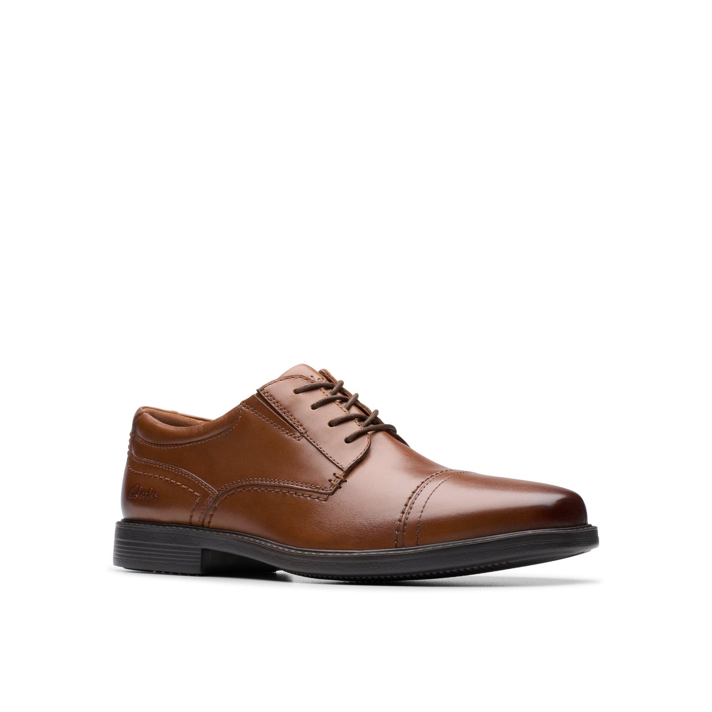 Men's | Clarks | 26182016 | Dresslite Cap | Tan Leather