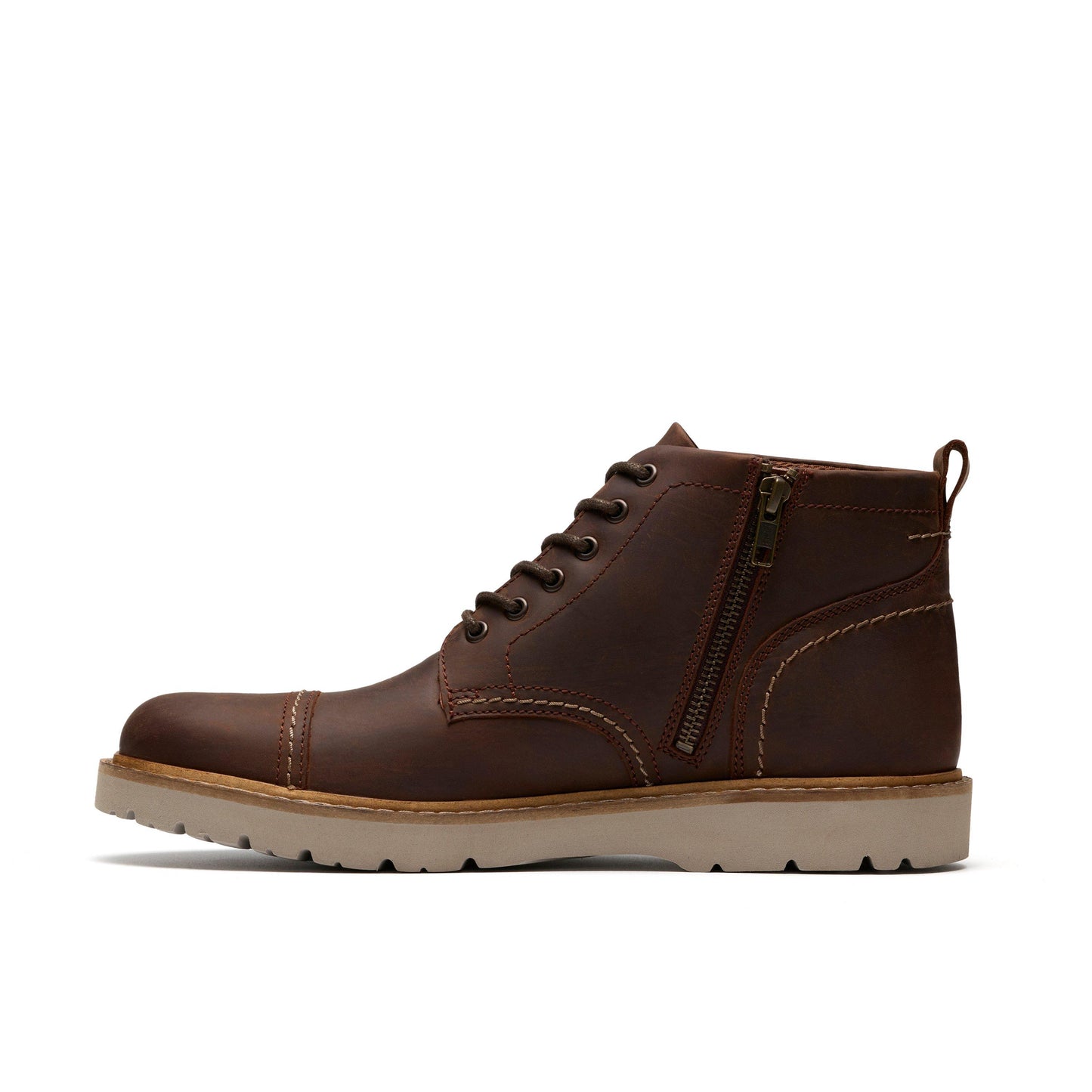 Men's | Clarks | 26184534 | Weltridge Zip | Tan Leather