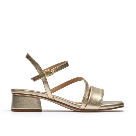 Women's | Clarks | 26186120 | Serina35 Strap | Gold Leather