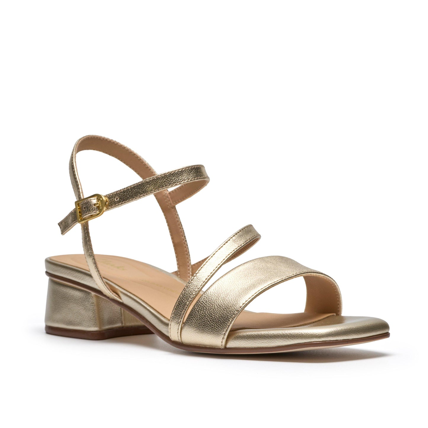 Women's | Clarks | 26186120 | Serina35 Strap | Gold Leather