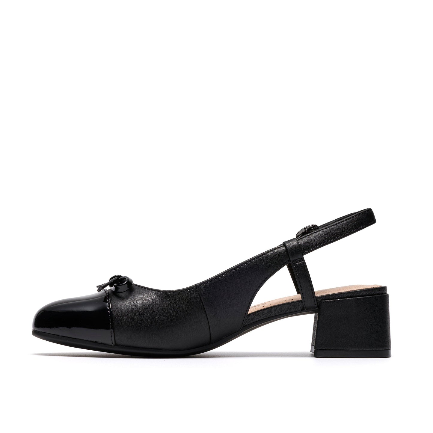 Women's | Clarks | 26186887 | Iridessa Sling | Black Leather
