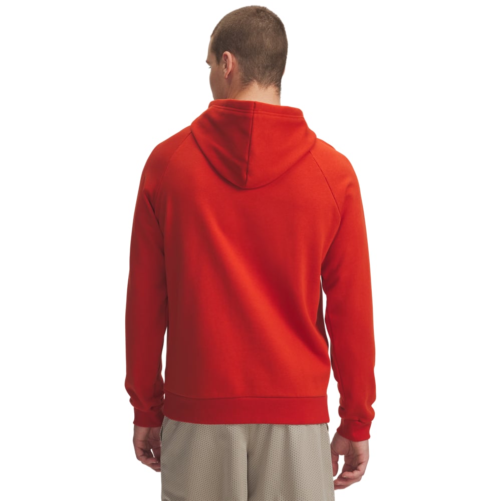 Men's | Under Armour | 1379757-842 | Rival Fleece Hooded Sweatshirt | Surplus Orange