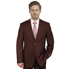 Load image into Gallery viewer, Men&#39;s | Giorgio Fiorelli | G47815-8 | No Pleat Poly-Rayon Suit Set| Brown