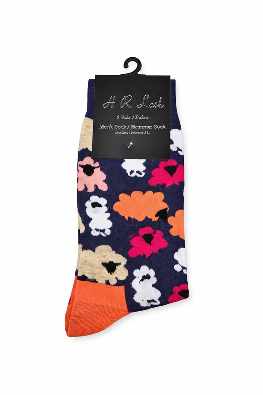 H.R. Lash | FS199 | Fun Socks | Pink Sheep