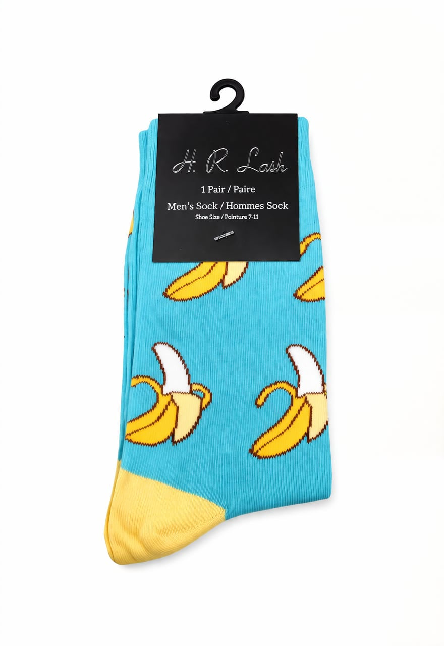H.R. Lash | FS132 | Fun Socks | Bananas