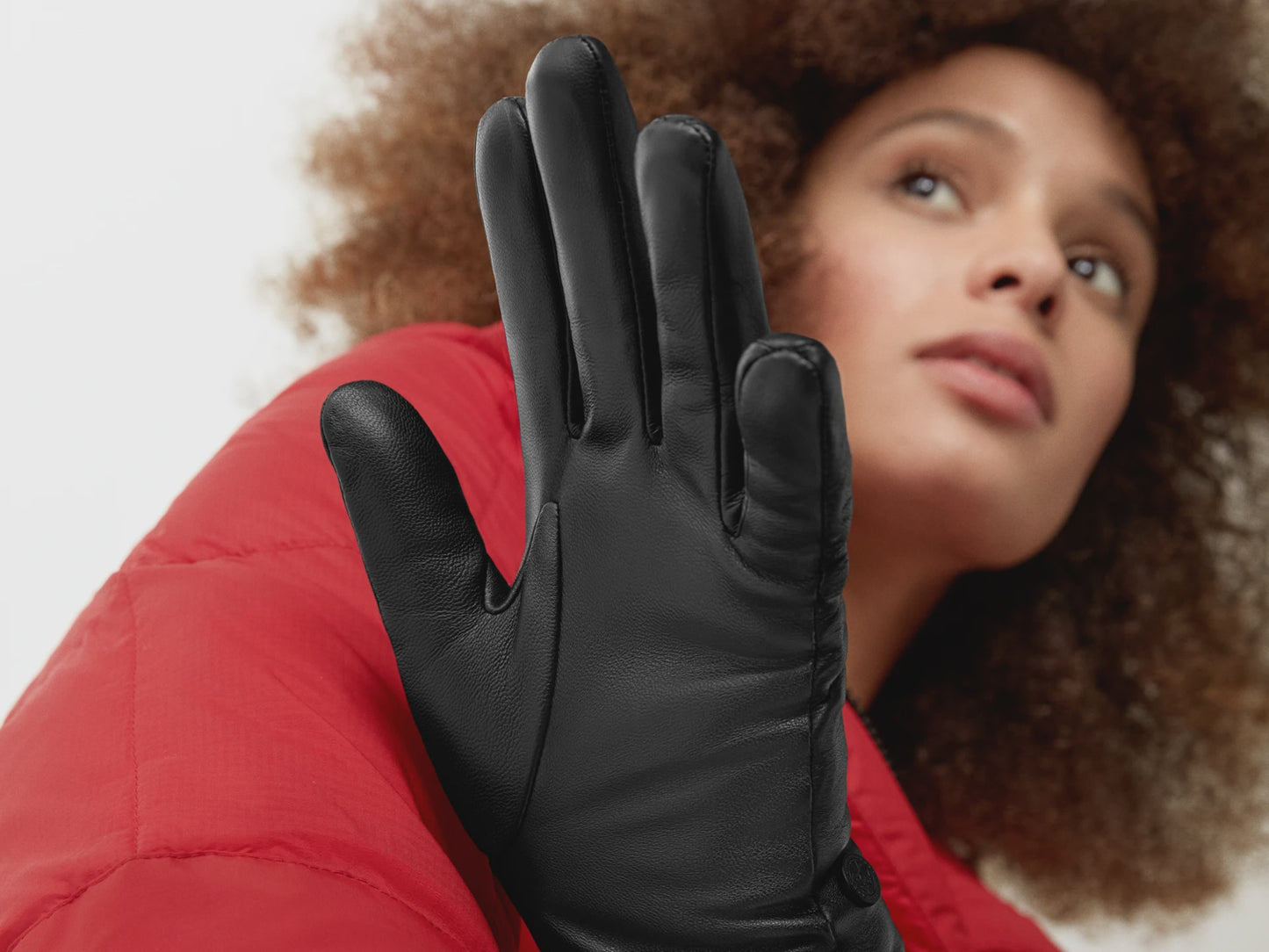 Women's | Canada Goose | 6013L | Leather Glove | Black
