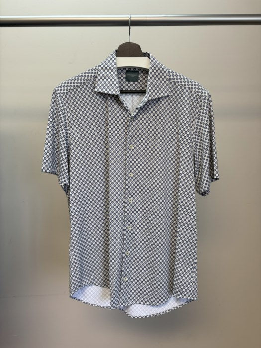 Men's | Leo Chevalier | 624335 | Stretch Knit S/S Shirt | White