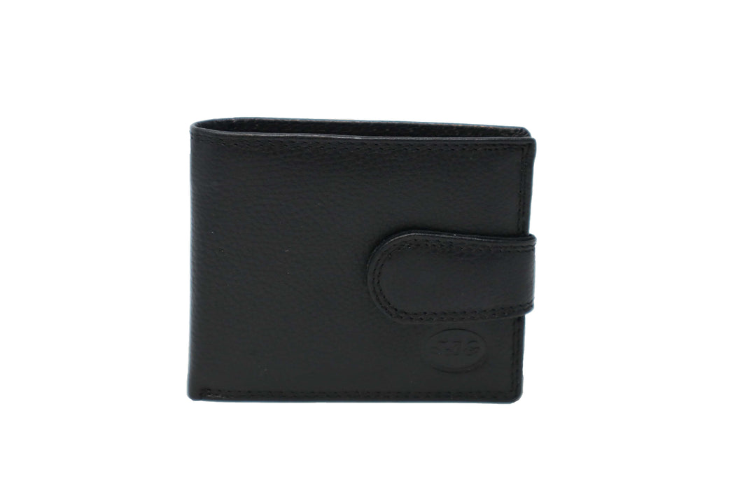 Men's | JBG International | 9175-1 | Wallet - RFID Snap Closure with ID Window and Coin Pocket | Black
