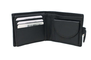 Men's | JBG International | 9175-1 | Wallet - RFID Snap Closure with ID Window and Coin Pocket | Black