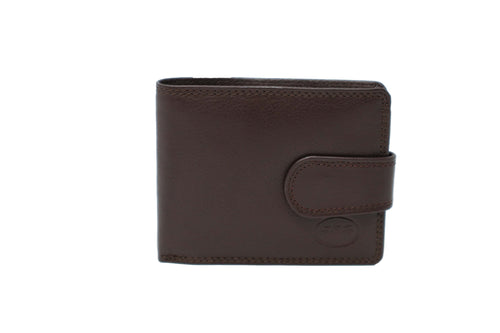 Men's | JBG International | 9175-2 | Wallet - RFID Snap Closure with ID Window and Coin Pocket | Brown