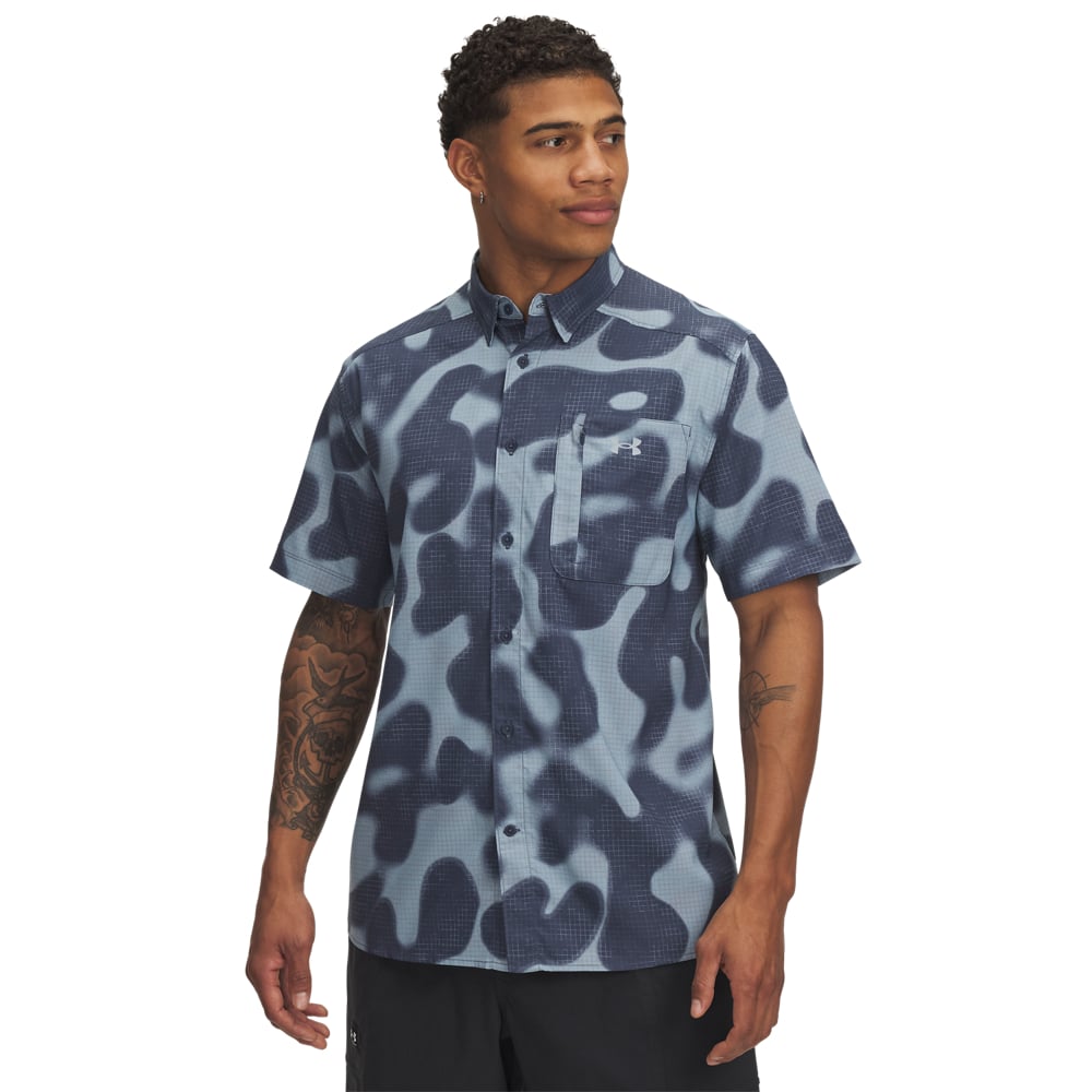 Men's | Under Armour | 1376577-045 | Dockside Short Sleeve | Downpour Grey / Steel