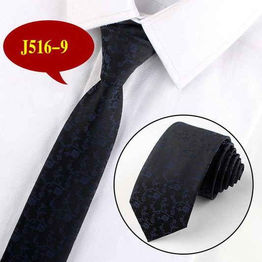 Men's | H. R. Lash Tie | J516-9 | Black/Navy Flower