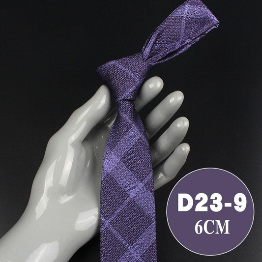 Men's | H. R. Lash Tie | D23-9 | Purple Plaid