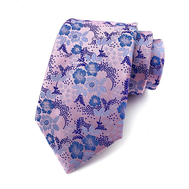Men's | H. R. Lash Tie | B18 | Pink/Blue Flower