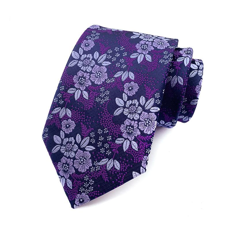 Men's | H. R. Lash Tie | B19 | Purple Flower