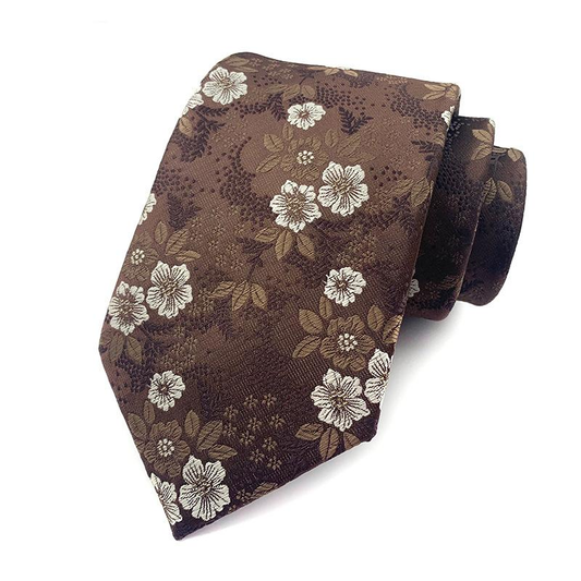 Men's | H. R. Lash Tie | B22 | Brown Flower
