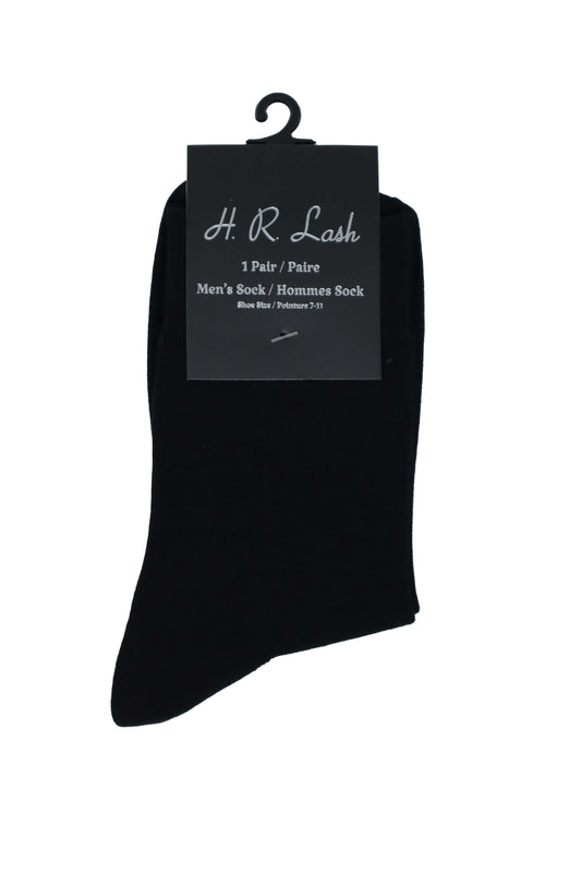 H.R. Lash | DR001 | Dress Sock | Black