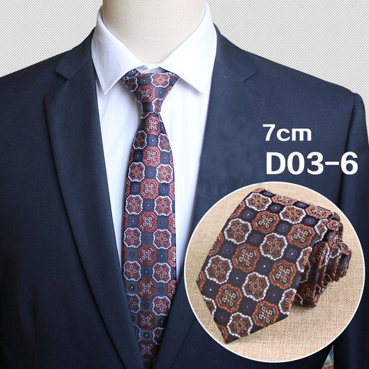 Men's | H. R. Lash Tie | D03-6 | Navy/Orange