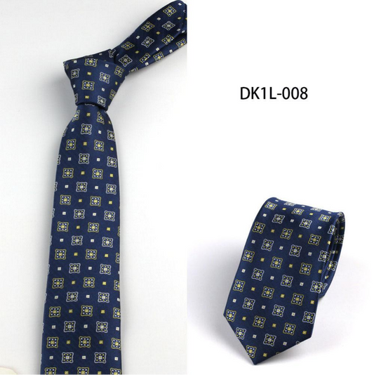 Men's | H. R. Lash Tie | DK1L-008 | Navy/Yellow
