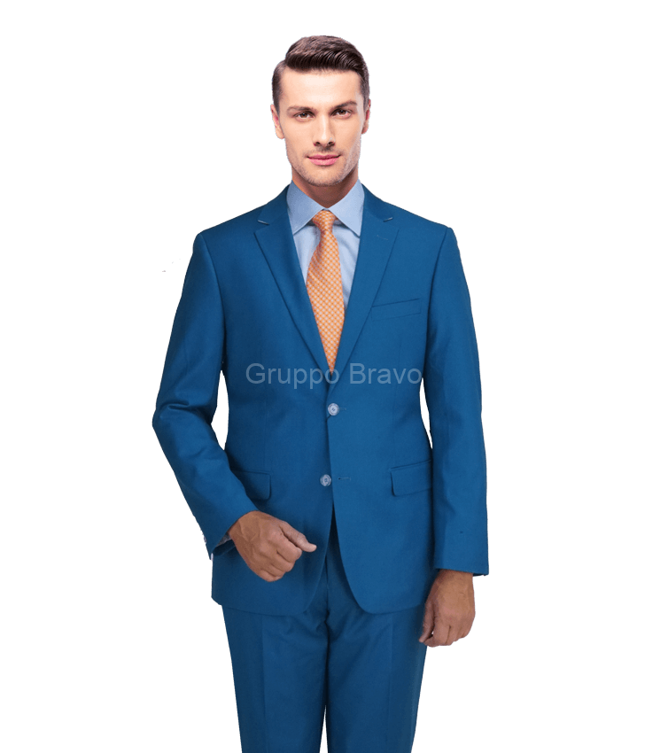Men's | Giorgio Fiorelli | G47815-50 | 2 Button Side Vented Poly-Rayon Suit | Teal