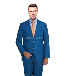 Men's | Giorgio Fiorelli | G47815-50 | 2 Button Side Vented Poly-Rayon Suit | Teal