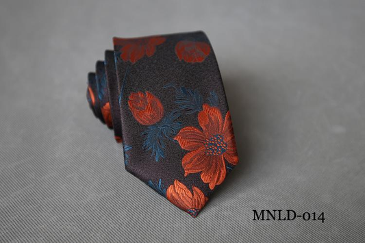 Men's | H. R. Lash Tie | MNLD-014 | Orange Flower