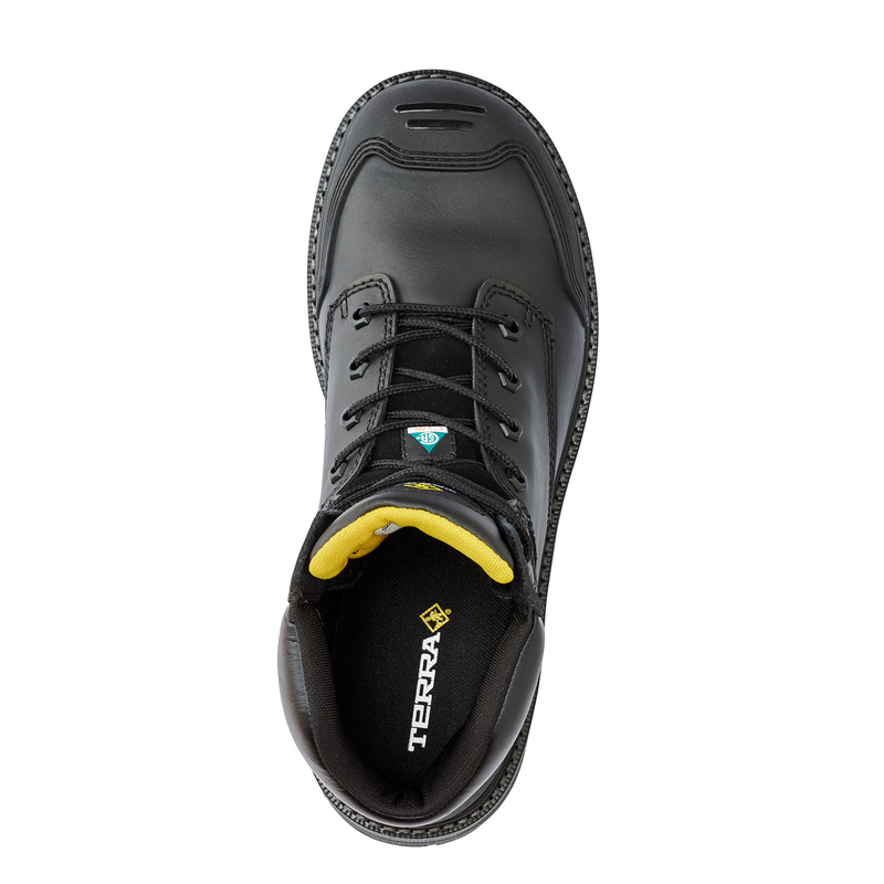 Unisex | Terra | TR0A4NS6BLK | Patton 6" Aluminum Toe Safety Work Boot | Black
