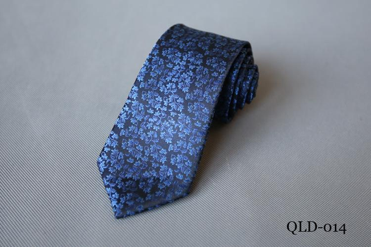 Men's | H. R. Lash Tie | QLD-014 | Navy Flower