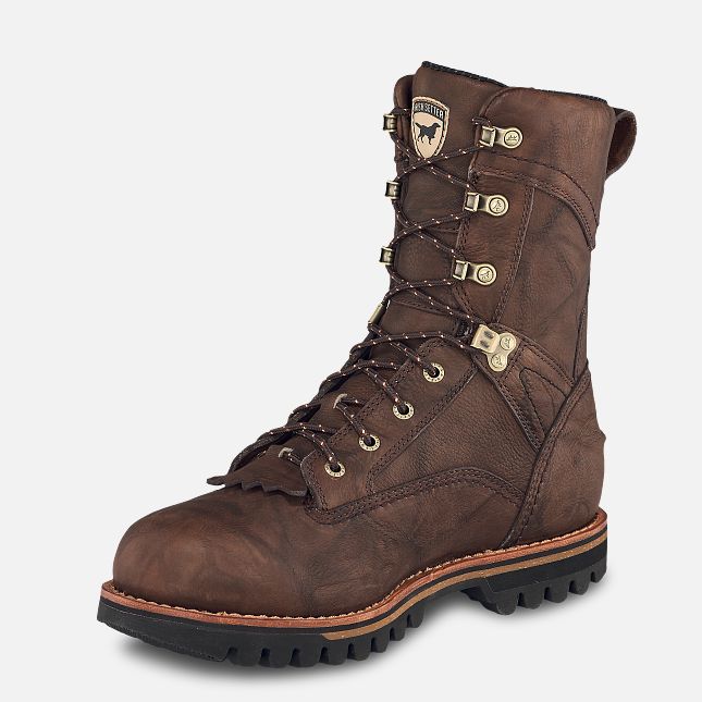 Men's | Irish Setter | A0861 | Elk Tracker 10" Uninsulated Hunting Boot | Brown Leather