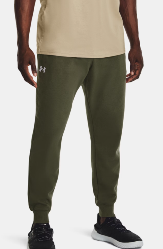 Men's | Under Armour | 1379774-390 | Rival Fleece Jogger | Marine OD Green / White