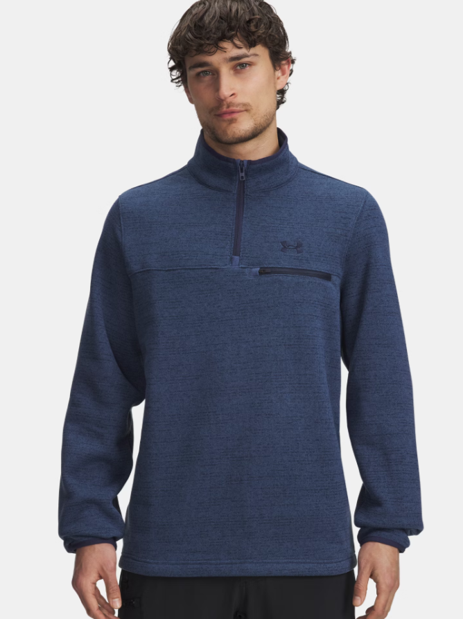 Men' s | Under Armour | 6005058-418 | Specialist ¼ Zip | Nu Blue / Washed Navy