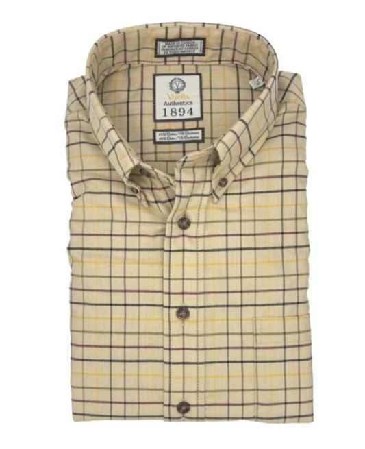 Men's | Viyella | 655475-2498 | Classic Cotton Cashmere Sport Shirt | Tan