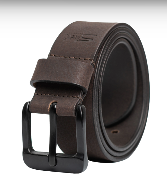 Men's | Silver Jeans | S343 | 40MM Soft Milled Genuine Leather Belt | Dark Brown
