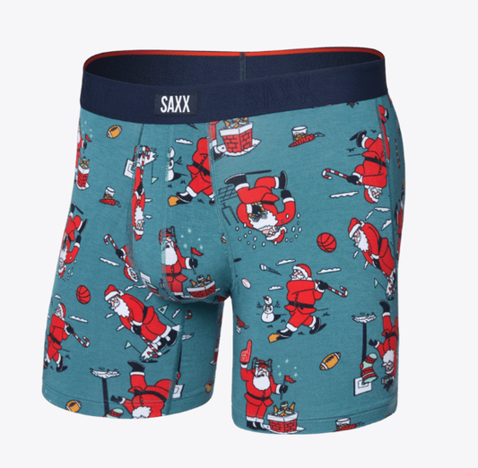 Men's | Saxx | SXVX24F | Vibe Xtra Soft Comfort Boxer Brief Fly | Santathalon / Seascape