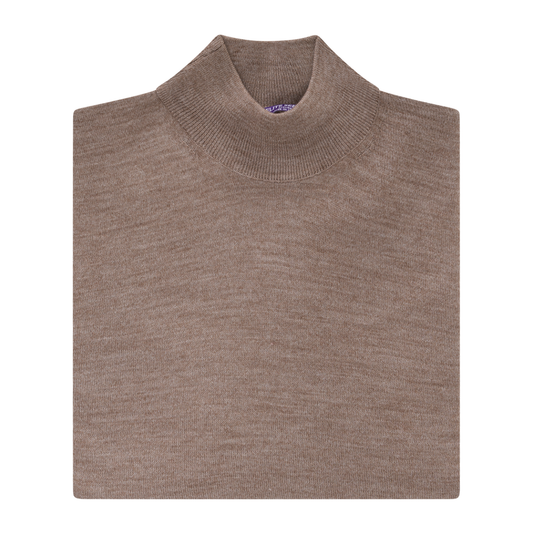 Men's | Elite Serica | ESW100M | Mock Neck Sweater | Beige