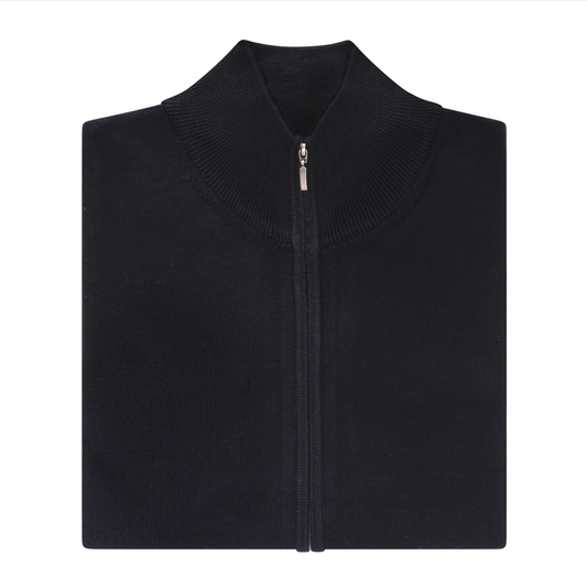 Men's | Elite Serica | ESW100ZD | Zip Up Dress Sweater | Black