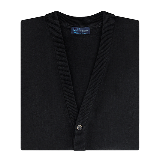 Men's | BLU By Polifroni | BSW-100BV | Button Vest | Black